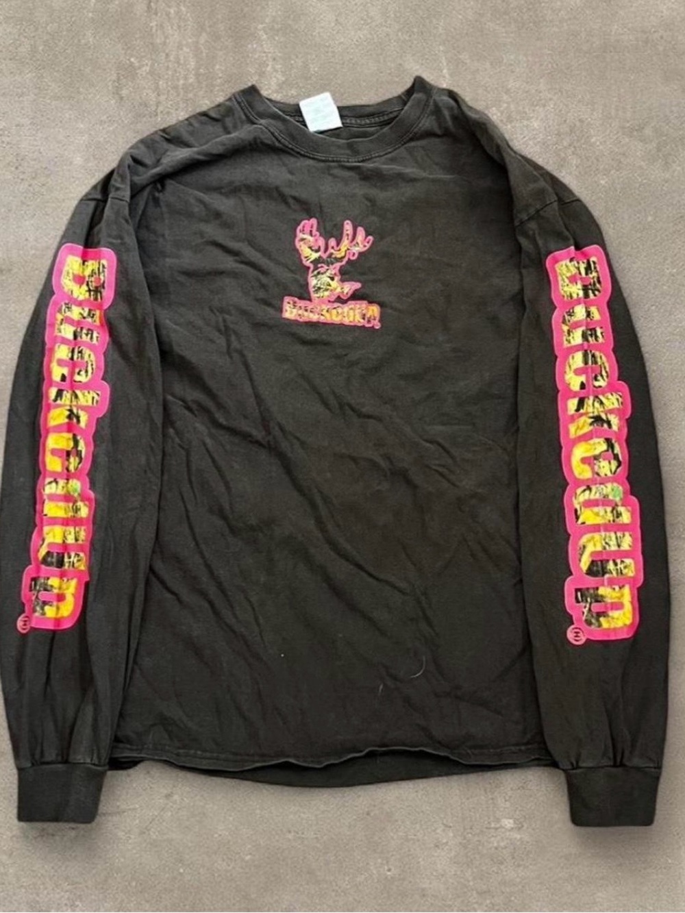 Solid Brown Cotton Crewneck Tee